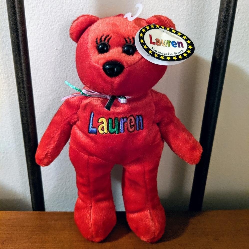 Red Celebrity bear Lauren